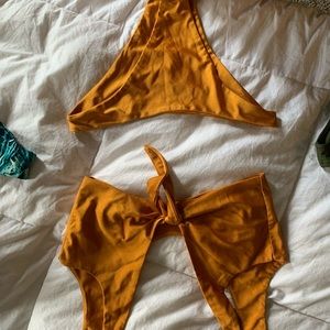 Cute swim suit makes you look extra curvy